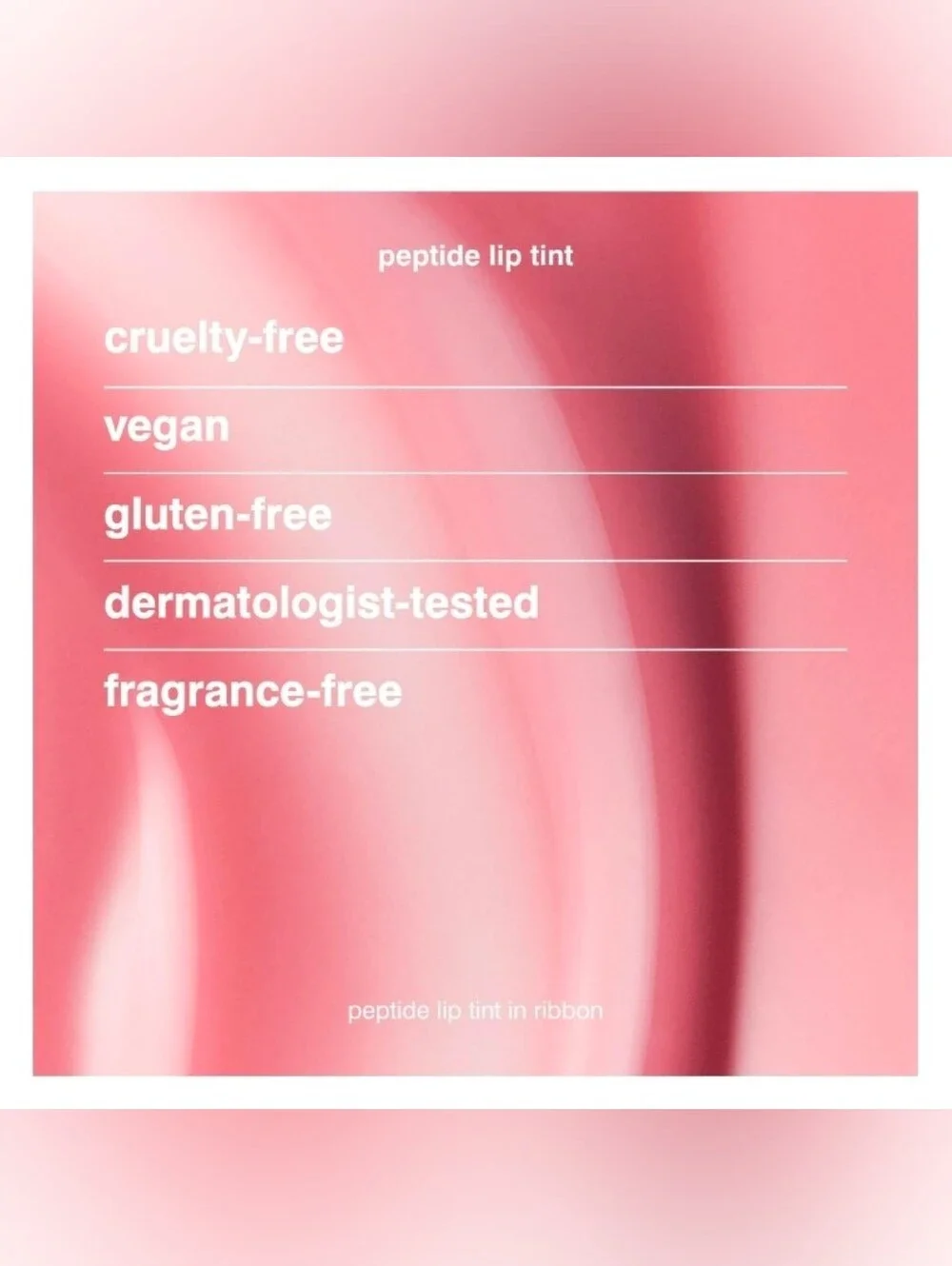 RHODE Peptide Lip Tint Nourishing Glaze Color: Ribbon - sheer pink